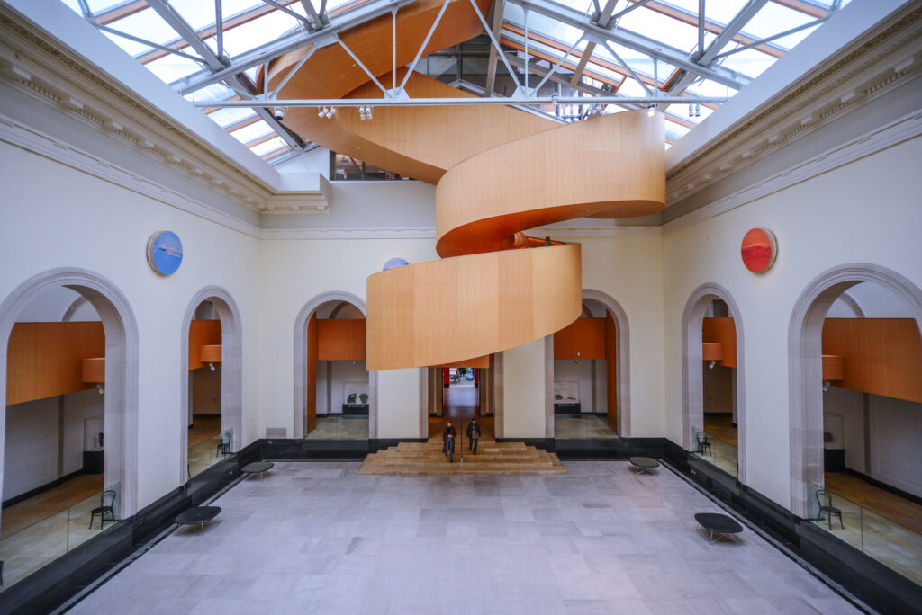 A photo showing the interior of the Art Gallery of Ontario.