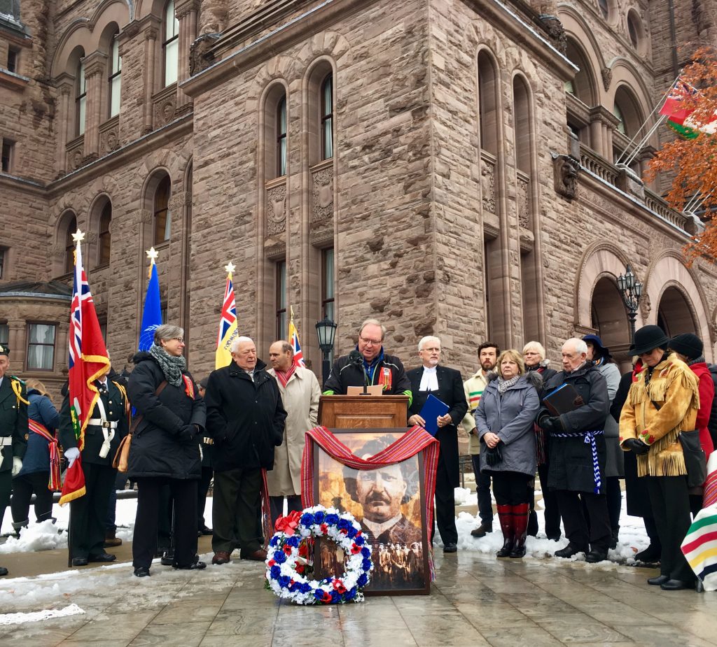 Working towards reconciliation at Louis Riel Day ceremony