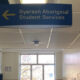A photo of a sign that reads "Ryerson Aboriginal Student Services